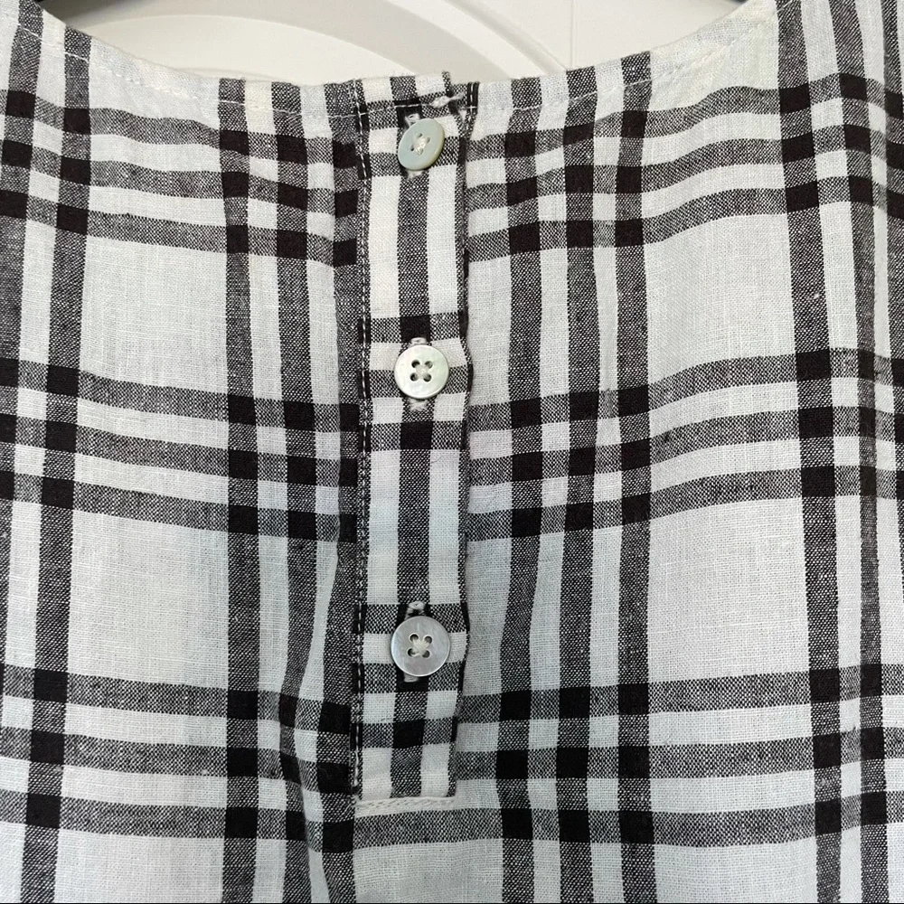 Rylee + Cru Black and White Plaid Midi Dress - Picture 6 of 10